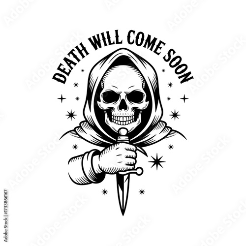 Skull and Vintage Tattoo T-shirt Vector Designs and Edgy, Punk-Inspired Graphics & Retro Tattoo Illustrations for Custom Graphic Tees-22