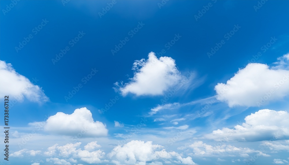 Fototapeta premium Soft Blur White Cloud And Blue Sky