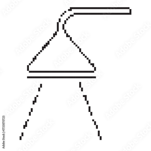 shower pixel icon, 8-bit. Isolated vector illustration.