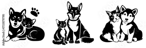 Select the friend landing page, which features home pets, including cats and dogs available for adoption, as well as a zoo market showcasing adorable korgi and shiba inu puppies, highlighting the
