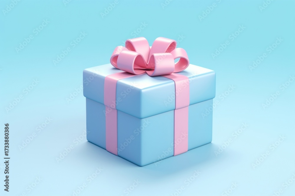 Obraz premium Gift box anniversary celebration.