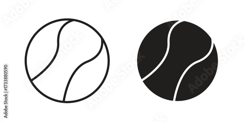 Tennis icon. flat and stroke style Collection. simple symbol