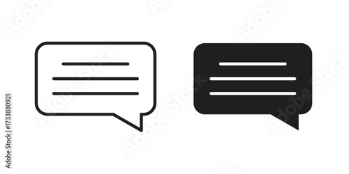 Subtitles icon. flat and stroke style Collection. simple symbol