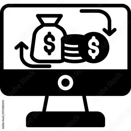Online Budget mixed icon
