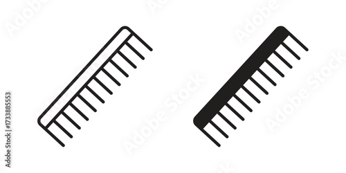 Hair brush icon. flat and stroke style Collection. simple symbol