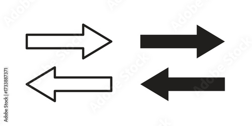 Data transfer icon. flat and stroke style Collection. simple symbol