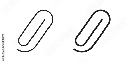Clip icon. flat and stroke style Collection. simple symbol