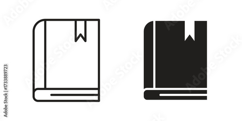 Book bookmark icon. flat and stroke style Collection. simple symbol