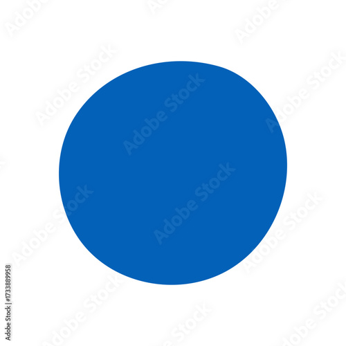 A single, solid indigo watercolor dot with clean edges; versatile
for any accent.