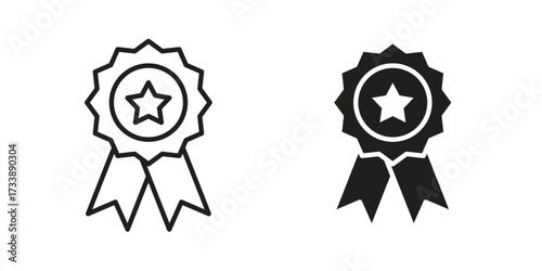 Badge icon. flat and stroke style Collection. simple symbol