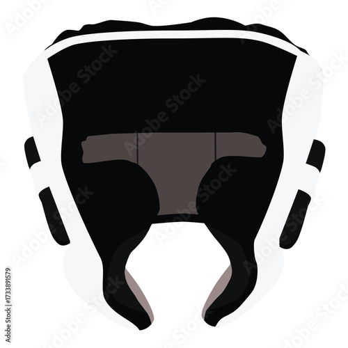 Boxing helmet, headgear isolated on white background