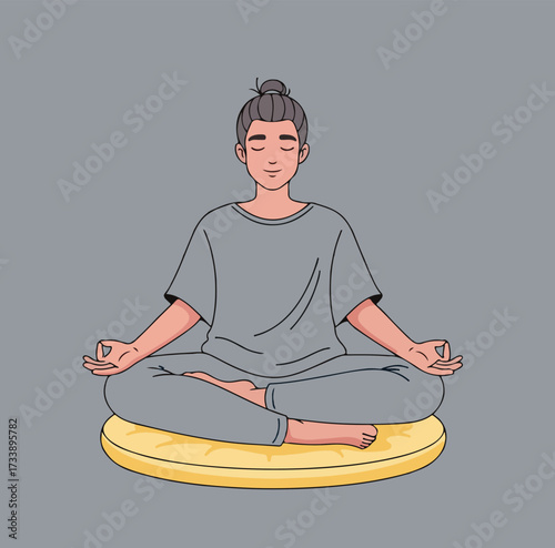illustration of yoga pose
