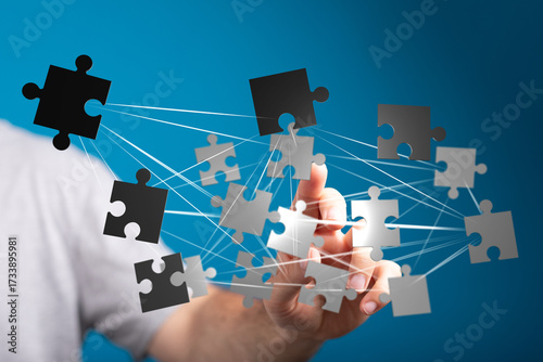 Abstract image of puzzle pi...
