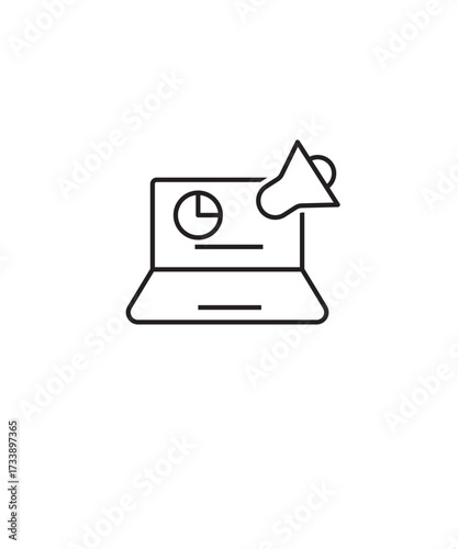 marketing icon, vector best line icon.