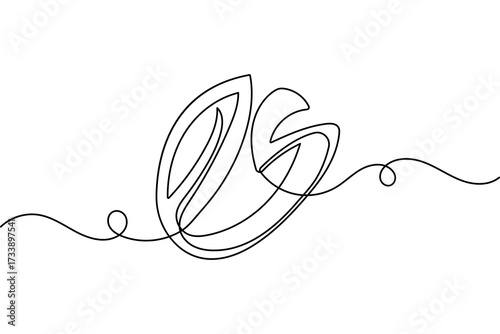 Wedding ring continuous one line drawing minimalist style simple outline vector illustration isolated
