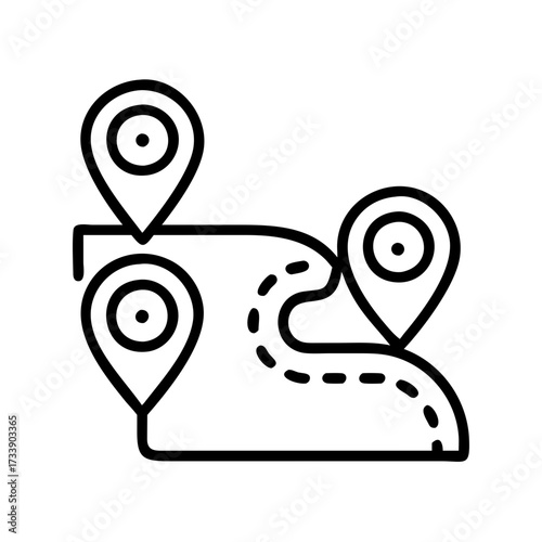 Vector art of inflatable boat icon, a simple and clean design, perfect for outdoor adventure designs