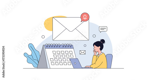 Organizing your schedule and important communications with digital tools.