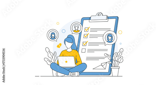 Visualizing the process of data organization and task management for efficient project completion.