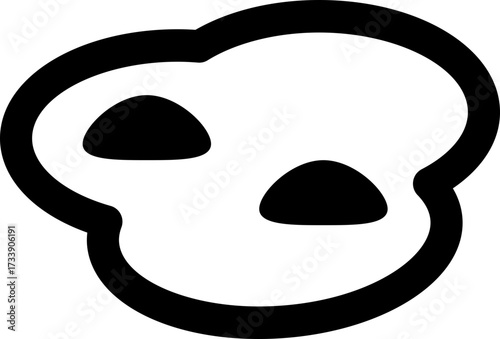 Fried eggs outline icon