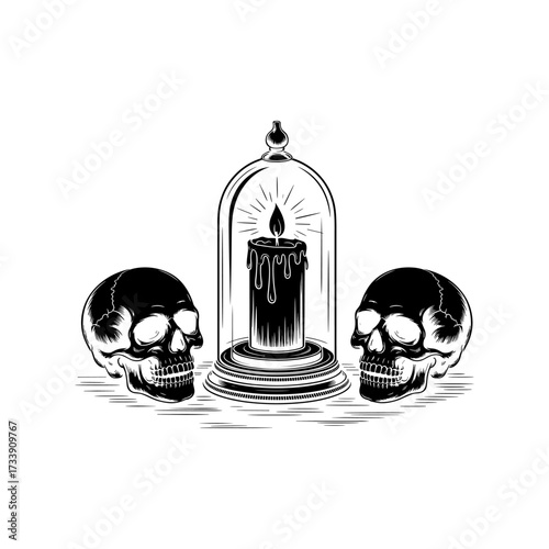 Skull and Vintage Tattoo T-shirt Vector Designs and Edgy, Punk-Inspired Graphics & Retro Tattoo Illustrations for Custom Graphic Tees-20