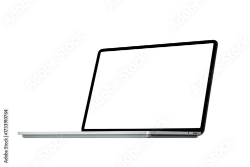 Realistic Laptop Mockup PSD Template – Elegant Computer Screen Design for Website, App, and Marketing Presentation