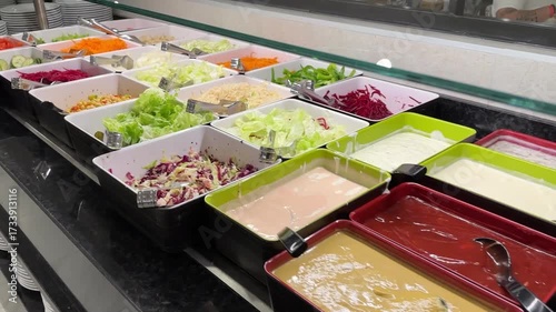 Fresh Salad Bar Display