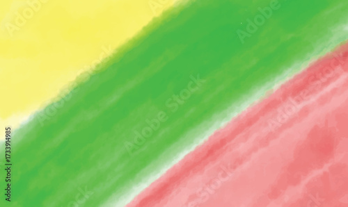Yellow green red orange pink color watercolor background wallpaper black history month february june month freedom african american celebration culture template human right politic government banner