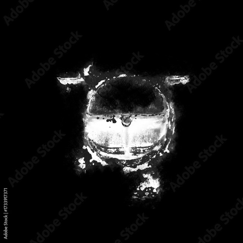 Isolated Rust Stain Texture – Alpha Channel PNG