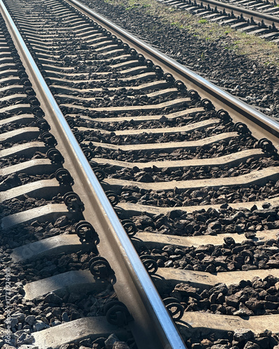 railway tracks for trains, railway lines