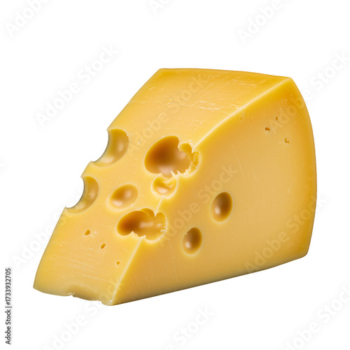 (AI) A delicious bite of aged cheddar cheese on transparent background