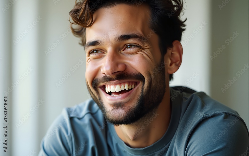 Obraz premium Smiling happy guy. High quality