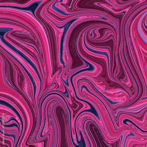 Bold magenta and navy marble swirl digital artwork, expressive modern abstract background with fluid flowing texture for creative and fashion design inspiration.