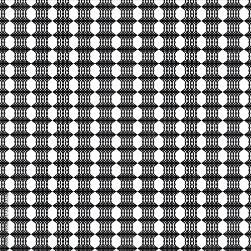 A black and white pattern with circles
