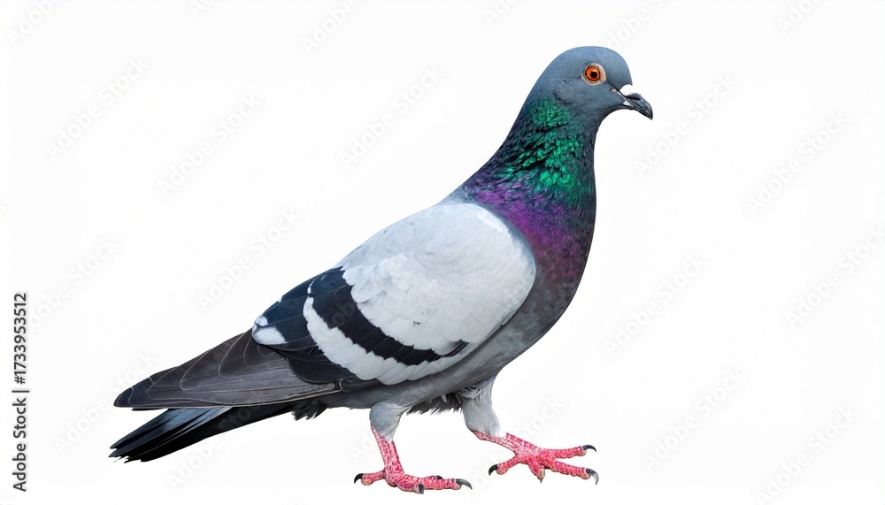 Fototapeta premium pigeon isolated on white background