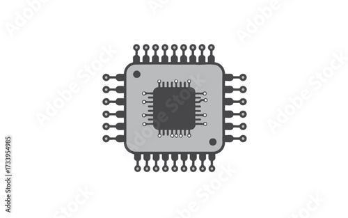 Illustration of a central processing unit, a crucial component in modern computing devices.