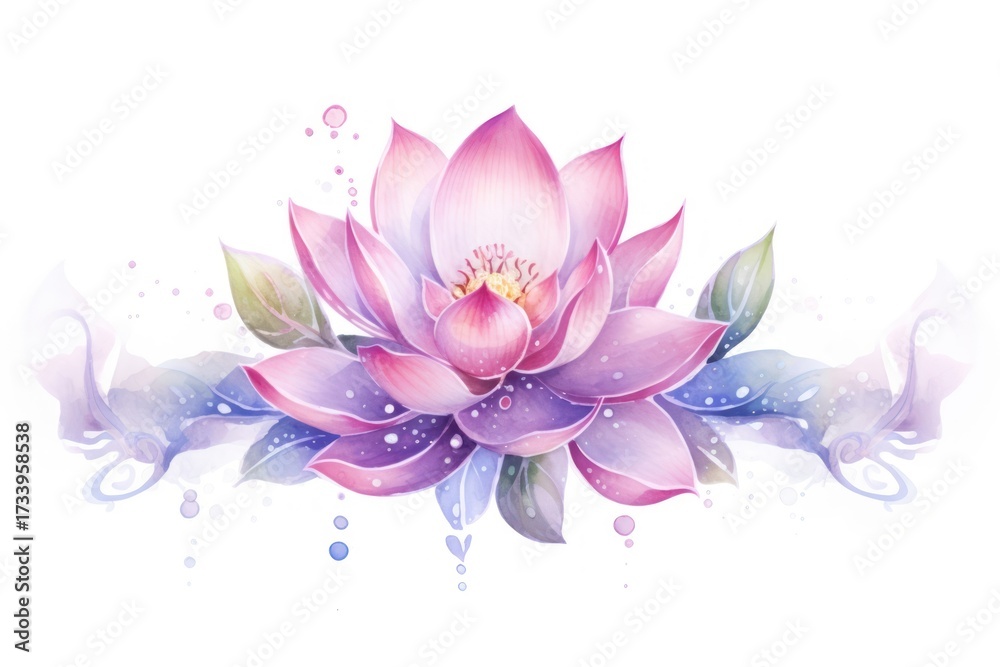 Fototapeta premium Lotus flower graphics pattern petal.