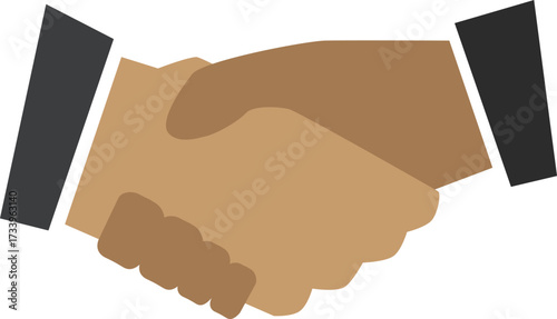 handshake vector image