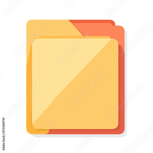 Simple flat 2D vector graphic of Choir Folder, modern icon look, displayed on a pure white background.