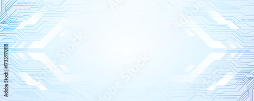 Clean futuristic background with a light blue circuit pattern