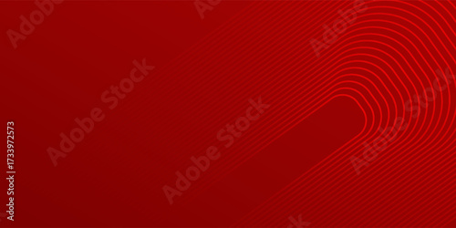 Red abstract background with glowing geometric lines. Gradient layout good nice