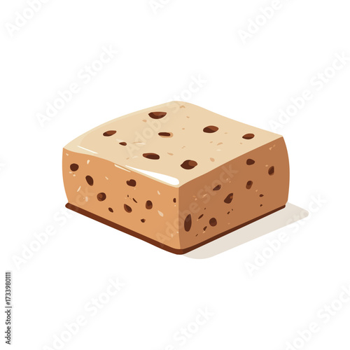 Halva, flat style 2D vector image, isolated on a white background