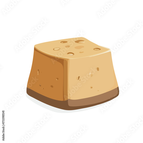 Halva, flat style 2D vector image, isolated on a white background