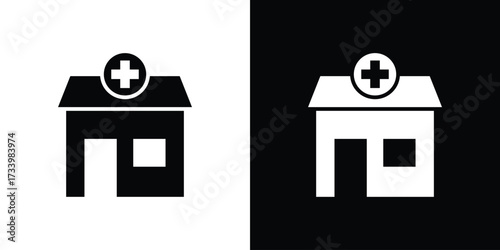 Pharmacy icons set. vector icons designed in filled style