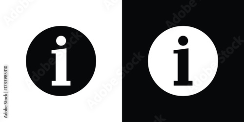 Info icons set. vector icons designed in filled style