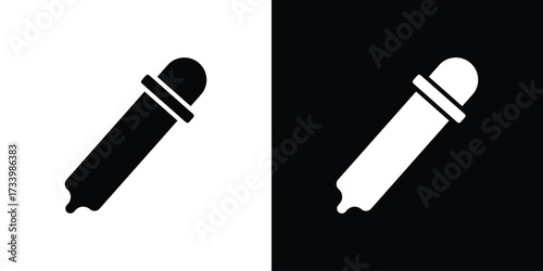 Eye dropper icons set. vector icons designed in filled style