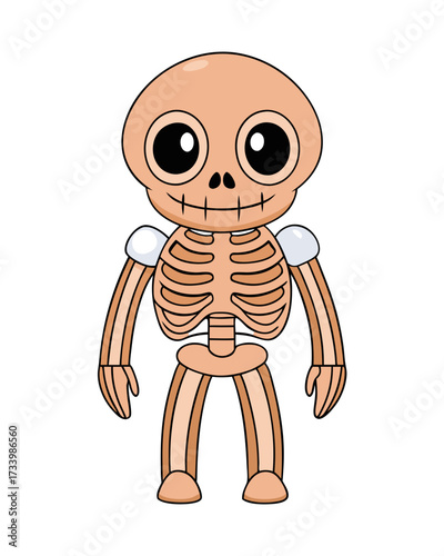 Skeleton Alien Art Design On White Background
