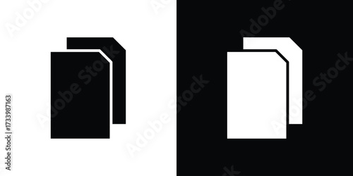 Copy icons set. vector icons designed in filled style