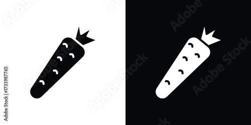 Carrot icons set. vector icons designed in filled style