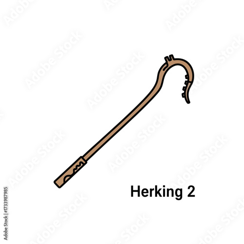 Ancient Egyptian Crook and Flail Symbol of Power and Authority.