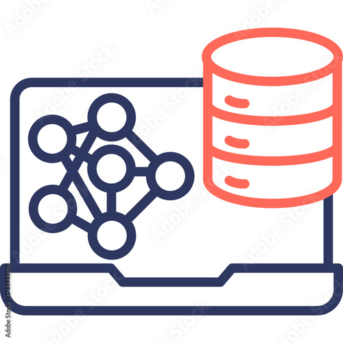 Neural Data line color icon